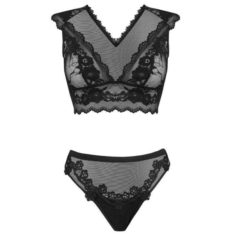 LIVCO CORSETTI FASHION - TIMOSAN LC 90631 BH + HOSE SCHWARZ L/XL