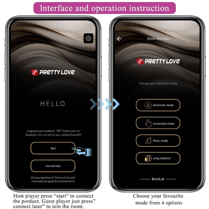 PRETTY LOVE - BILLY VIBRATION FERNBEDIENUNG VIOLETT KOSTENLOSE APP