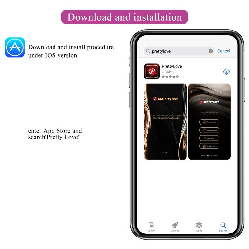 PRETTY LOVE - BILLY VIBRATION FERNBEDIENUNG VIOLETT KOSTENLOSE APP