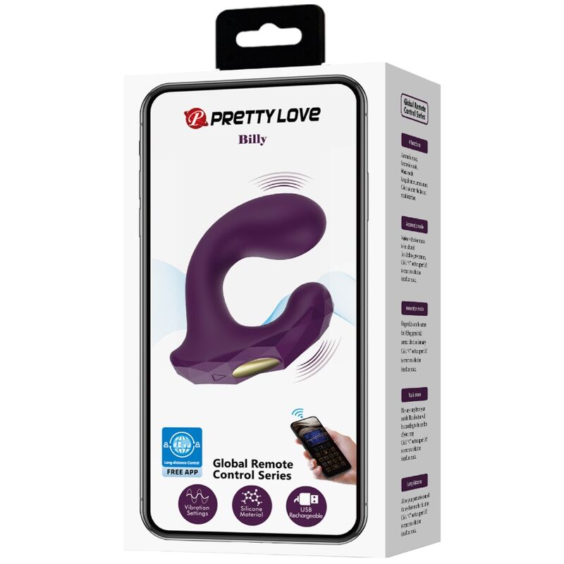 PRETTY LOVE - BILLY VIBRATION FERNBEDIENUNG VIOLETT KOSTENLOSE APP