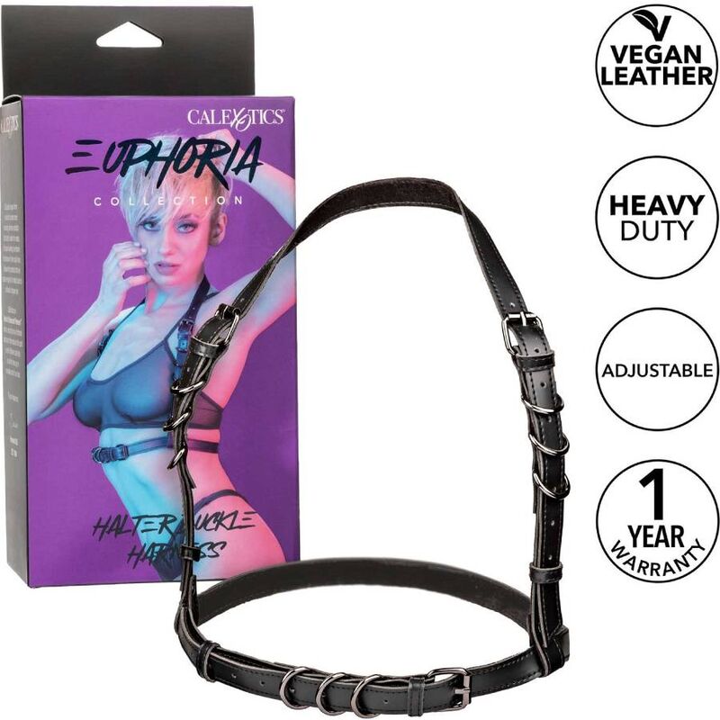 CALEXOTICS - EUPHORIA HALFTOP SCHNALLENGESCHIRR SCHWARZ