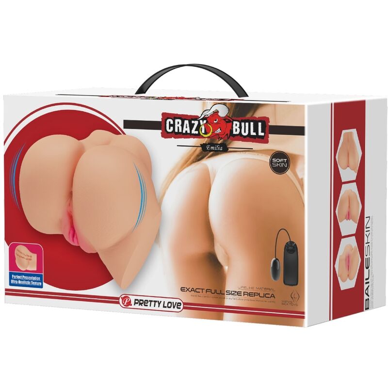 CRAZY BULL - REALISTISCHE VAGINA UND ANUS EMILIA Sensory Device