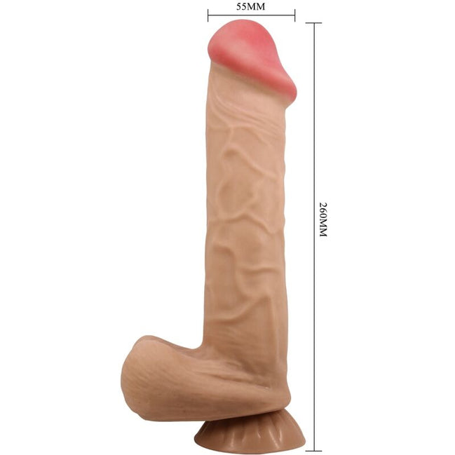 PRETTY LOVE - SLIDING SKIN SERIES REALISTISCHES Wellness-Gerät MIT SLIDING SKIN SAUGNAPF FLEISCH 26 CM
