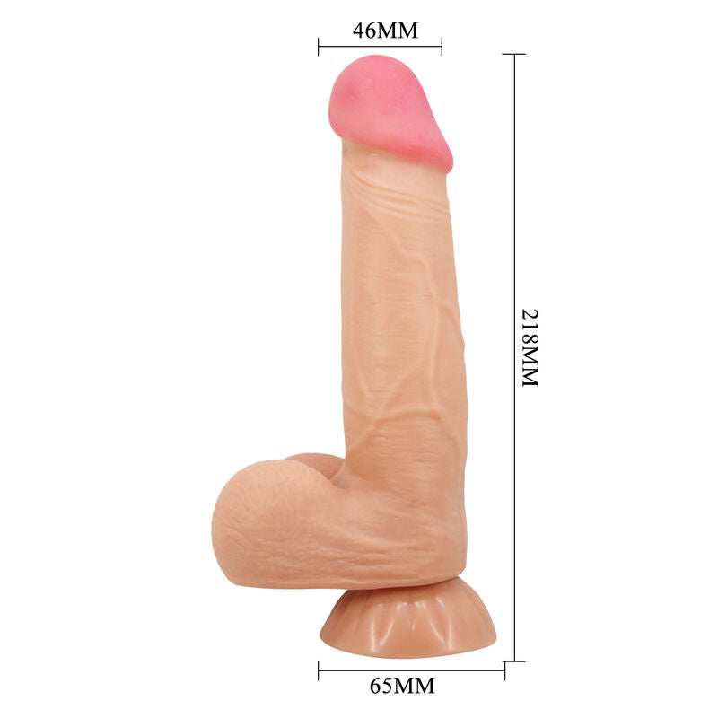 PRETTY LOVE - SLIDING SKIN SERIES REALISTIC Wellness Device WITH SLIDING SKIN SUCTION CUP 21.8 CM