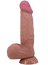 PRETTY LOVE - SLIDING SKIN SERIES REALISTIC Wellness Device WITH SLIDING BROWN SKIN SUCTION CUP 21.8 CM