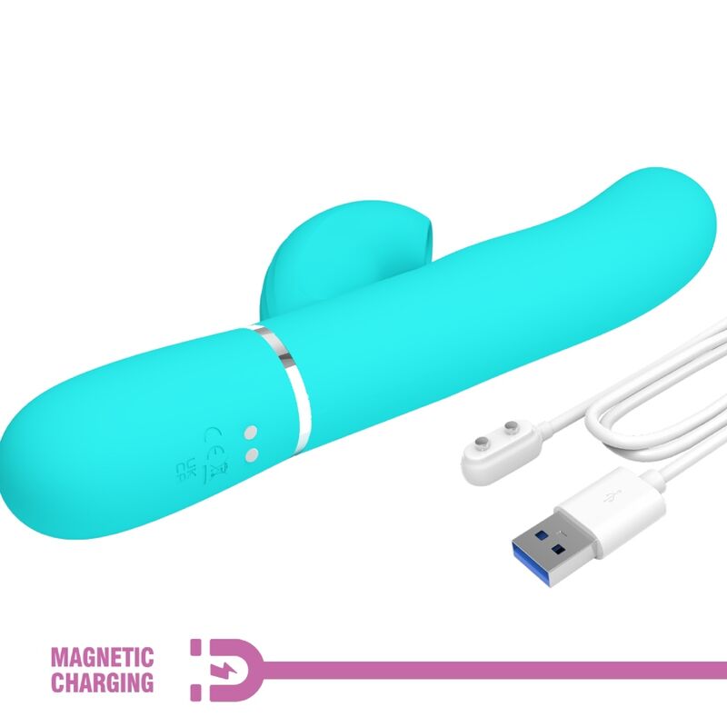 PRETTY LOVE - PERLITA MULTIFUNKTIONALES 3-IN-1 G-PUNKT-Stimulationsgerät AQUA GRÜN