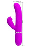 PRETTY LOVE - PERLITA MULTIFUNCTION 3 IN 1 G-SPOT Sensory Device VIOLET