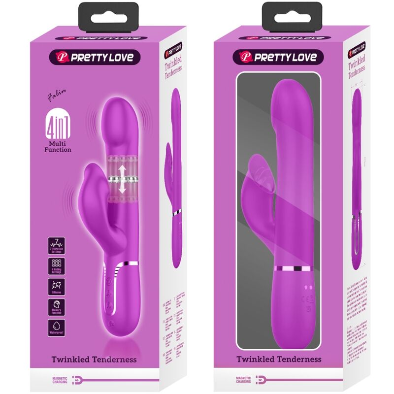 PRETTY LOVE - RABBIT Sensory Device PEARLS VIOLET