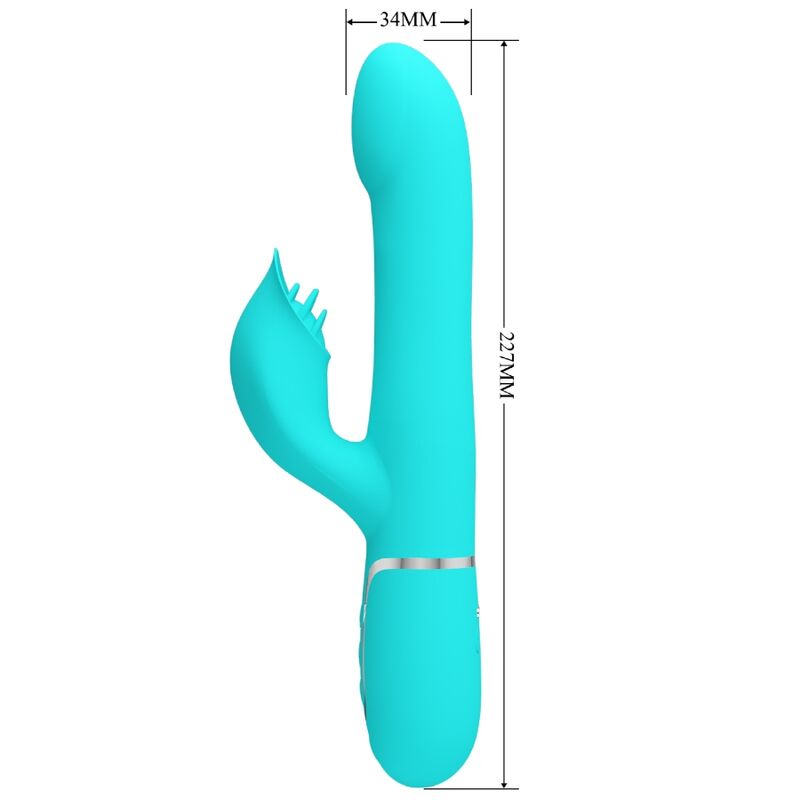 PRETTY LOVE - RABBIT Sensory Device PEARLS AQUA GRÜN
