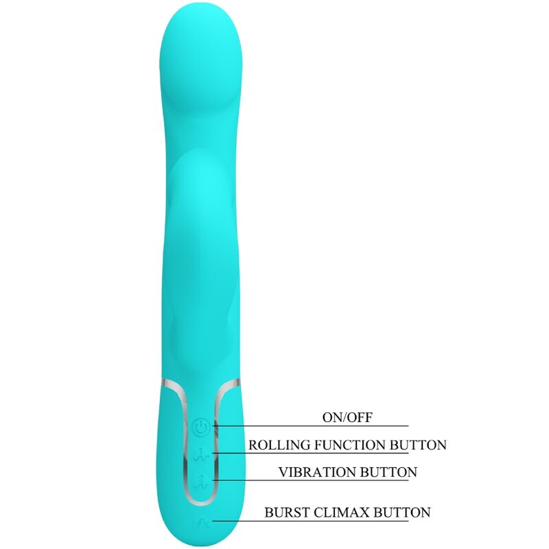 PRETTY LOVE - RABBIT Sensory Device PEARLS AQUA GRÜN