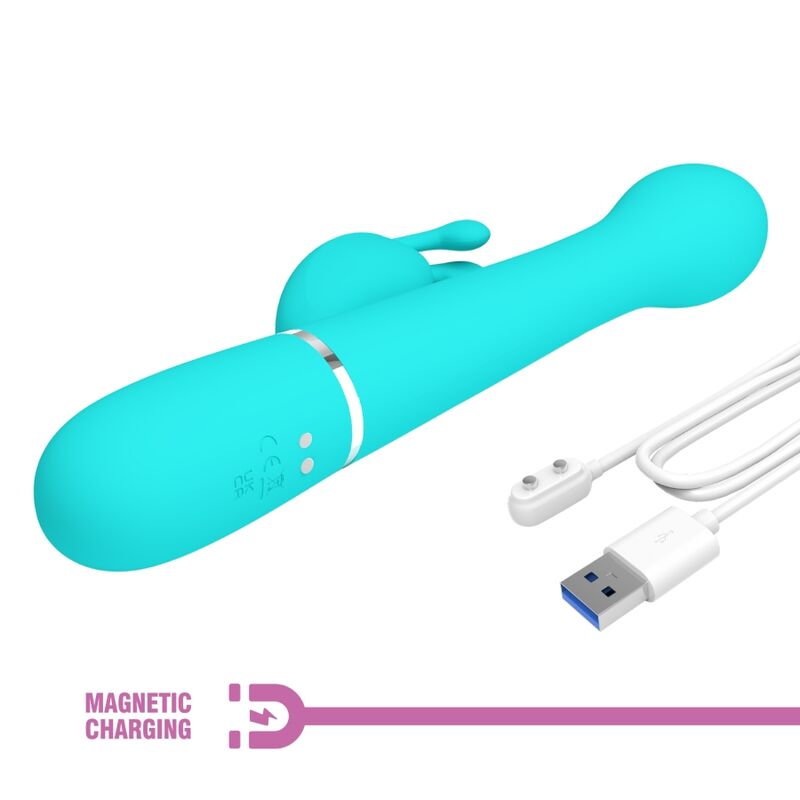 PRETTY LOVE - DEJON RABBIT Sensory Device 3 IN 1 MULTIFUNCTION AQUA GREEN