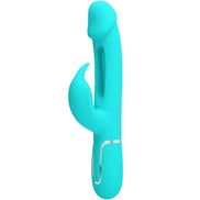 PRETTY LOVE - KAMPAS RABBIT 3 IN 1 MULTIFUNKTIONALES Sensorisches Gerät MIT ZUNGE AQUA GRÜN