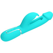 PRETTY LOVE - KAMPAS RABBIT 3 IN 1 MULTIFUNKTIONALES Sensorisches Gerät MIT ZUNGE AQUA GRÜN