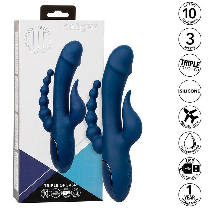 CALEXOTICS - Lustobjekt TRIPLE ORGASM BLUE