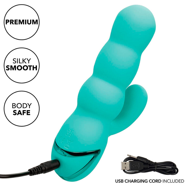 CALEXOTICS - DEL MAR DIVA Sensory Device RABBIR AQUA GREEN BY CALIFORNIA DREAMING