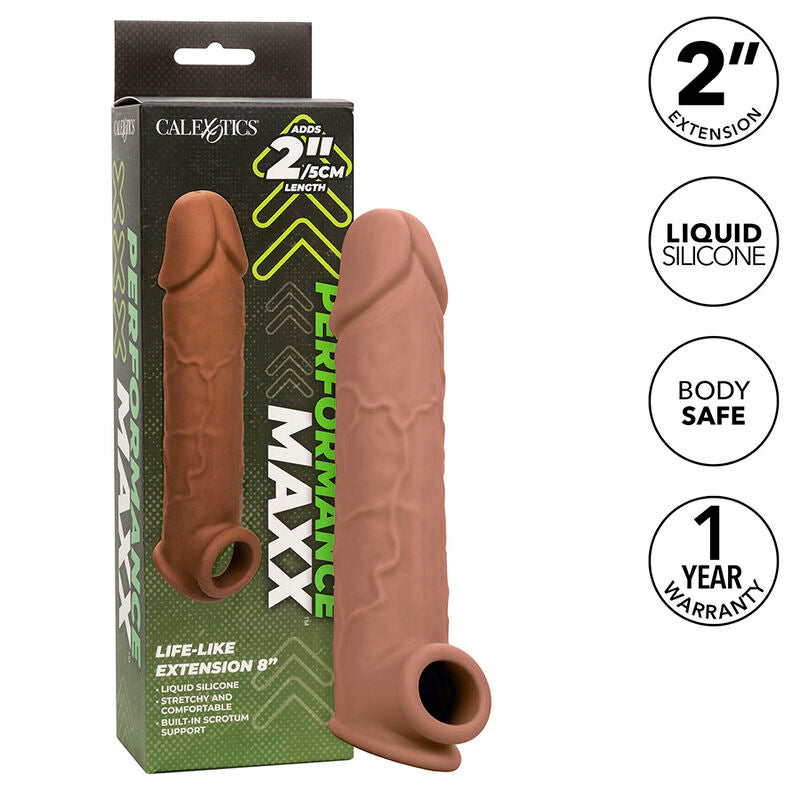 CALEXOTICS - PERFORMANCE MAXX LEBENSECHTE VERLÄNGERUNG 8 BRAUNE HAUT