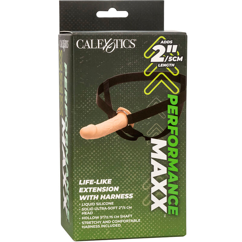 CALEXOTICS - PERFORMANCE MAXX LEBENSECHTE VERLÄNGERUNG MIT HARNESS HELL