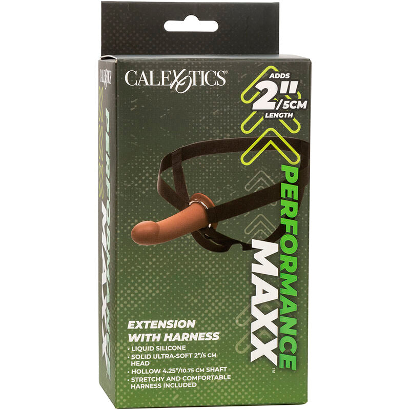 CALEXOTICS - PERFORMANCE MAXX EXTENSION MIT HARNESS BRAUNE HAUT