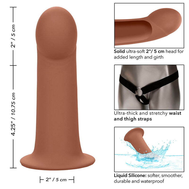 CALEXOTICS - PERFORMANCE MAXX EXTENSION MIT HARNESS BRAUNE HAUT