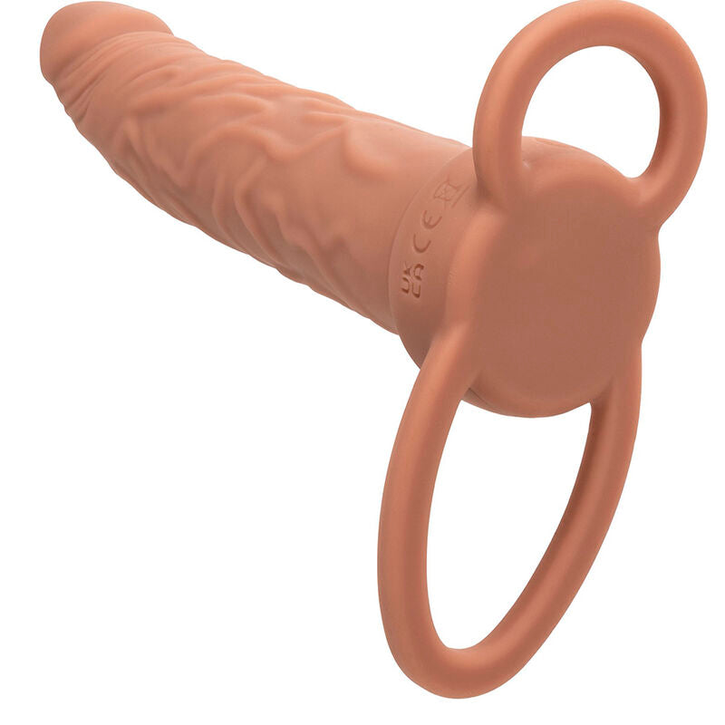 CALEXOTICS - PERFORMANCE MAXX WIEDERAUFLADBARER DUAL-PENETRATOR BRAUNE HAUT