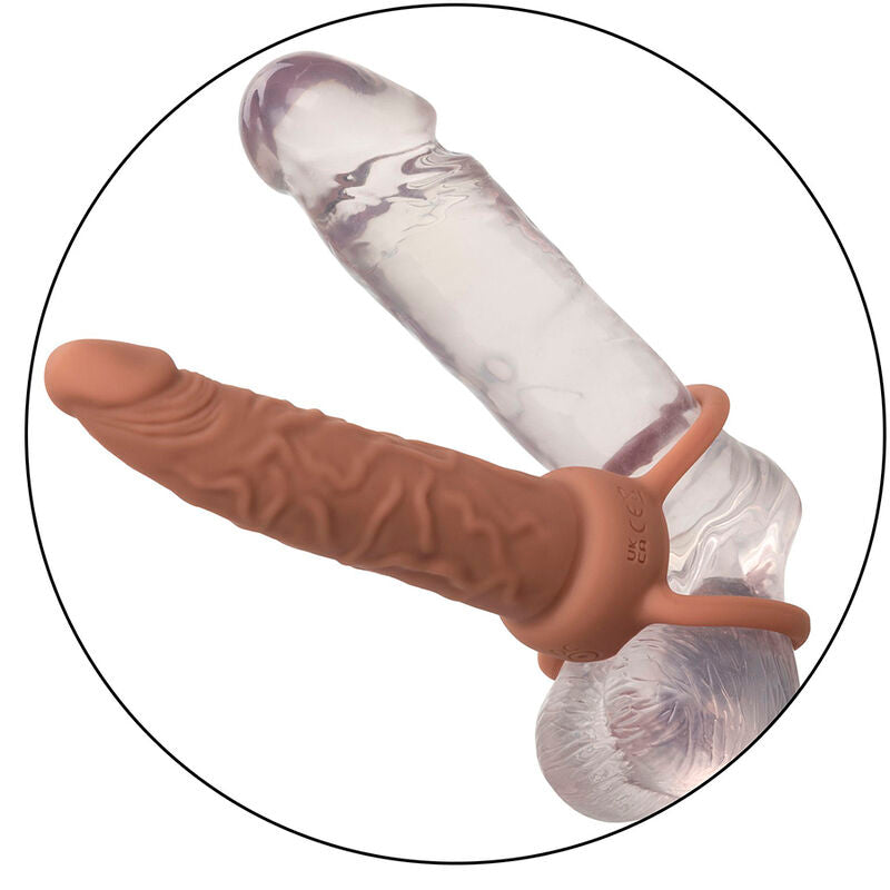 CALEXOTICS - PERFORMANCE MAXX WIEDERAUFLADBARER DUAL-PENETRATOR BRAUNE HAUT