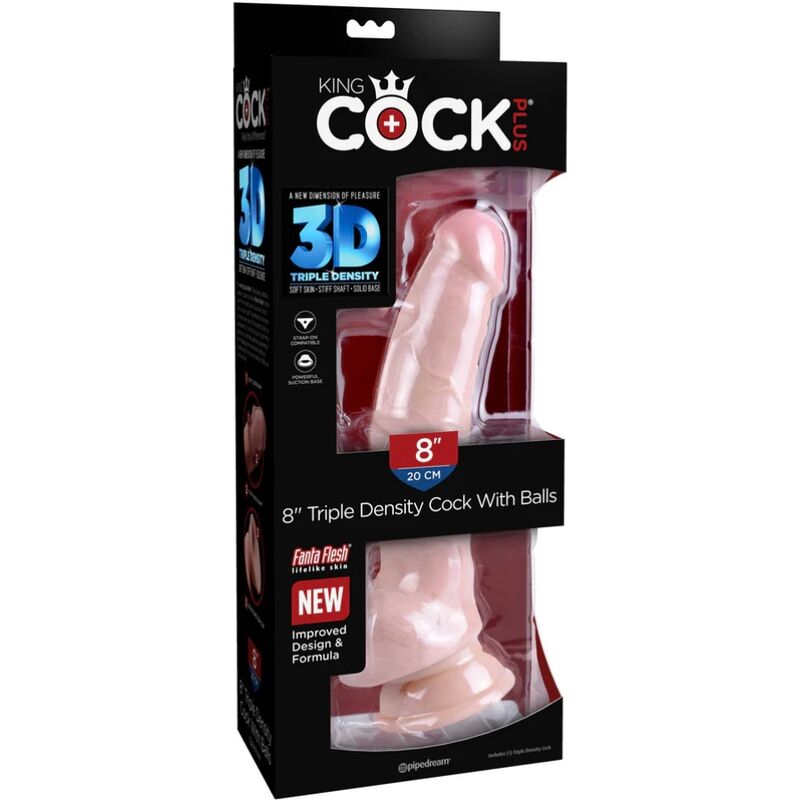 KING COCK - TRIPLE DENSITY Wellness Device 18.4 CM