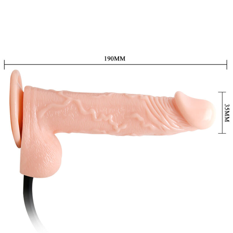 TANZ - REALISTISCHES AUFBLASBARES Wellnessgerät MIT SAUGNAPF 15 CM