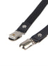 SUBBLIME - LEATHER CHAINLEG HARNESS BLACK ONE SIZE