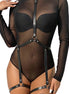 SUBBLIME - LEATHER BODY HARNESS BLACK ONE SIZE