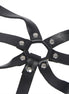 SUBBLIME - BODY HARNESS ADJUSTABLE STRAPS LEATHER BLACK ONE SIZE