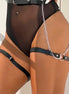 SUBBLIME - LEATHER BELT HARNESS BLACK ONE SIZE