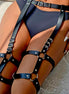 SUBBLIME - GARTER HARNESS WITH RINGS ONE SIZE