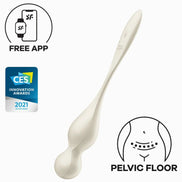 SATISFYER - LOVE BIRDS VIBRATING KEGEL BALLS WHITE
