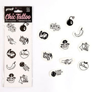 SECRET PLAY - SET AUS 10 WÜRZIGEN TEMPORÄREN TATTOOS AUS DER KOLLEKTION