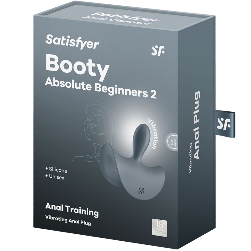 SATISFYER - BOOTY ABSOLUTE BEGINNERS 2 ANAL PLUG Sensory Device UNISEX BLACK