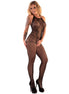 LIVCO CORSETTI FASHION - MAERI LC 17341 BODYSTOCKING CROTCHLESS BLACK ONE SIZE