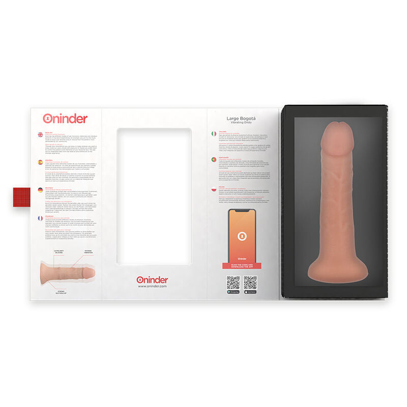 ONINDER – GROSSES BOGOTÁ Sensorisches Wellnessgerät 9 GESCHWINDIGKEITEN NATÜRLICH 22 CM -O- 4,5 CM - KOSTENLOSE APP
