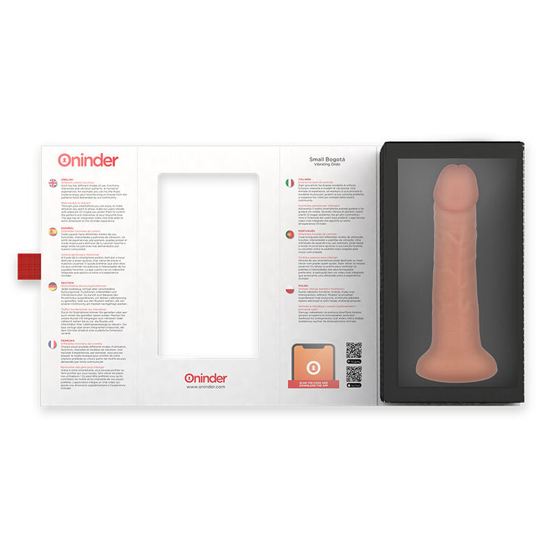 ONINDER - SMALL BOGOTÁ Sensory Device Wellness Device 9 SPEEDS NATURAL 17.5 CM -O- 4 CM - FREE APP