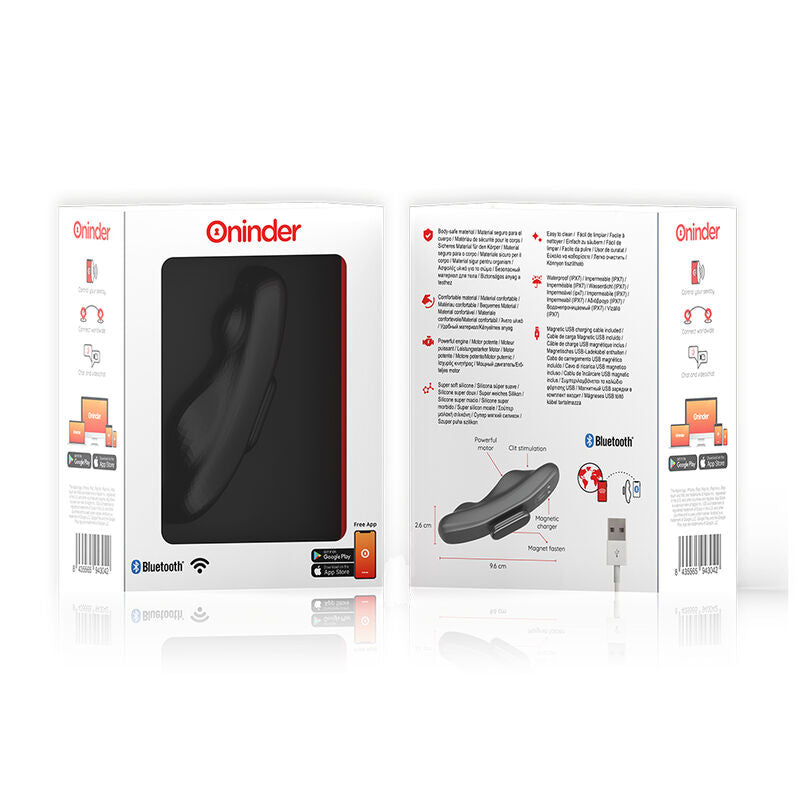ONINDER - MANILA PANTY WIEDERAUFLADBARES Sensorgerät 9 GESCHWINDIGKEITEN 9,6 CM X 2,6 CM - KOSTENLOSE APP