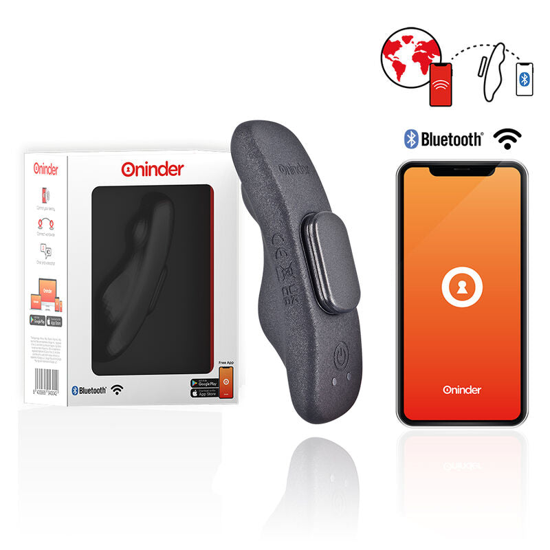 ONINDER - MANILA PANTY WIEDERAUFLADBARES Sensorgerät 9 GESCHWINDIGKEITEN 9,6 CM X 2,6 CM - KOSTENLOSE APP
