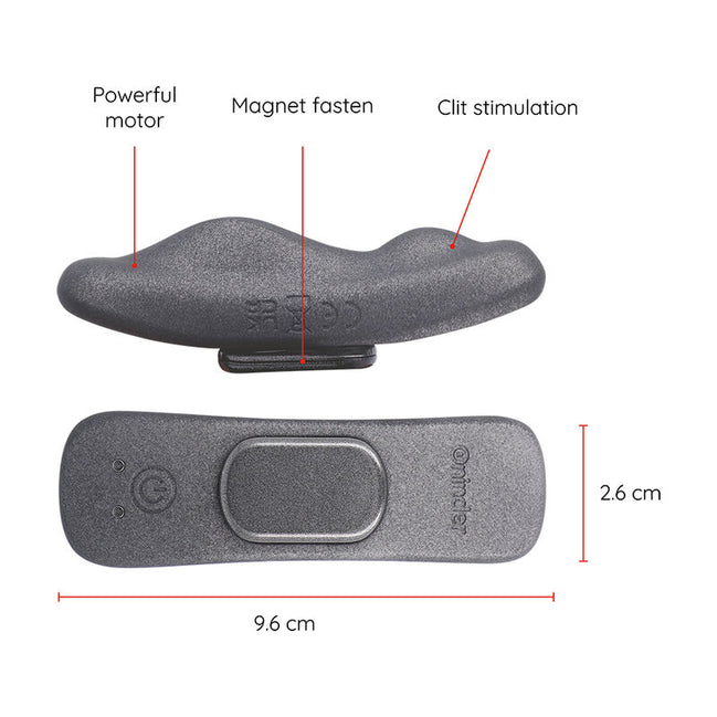 ONINDER - MANILA PANTY WIEDERAUFLADBARES Sensorgerät 9 GESCHWINDIGKEITEN 9,6 CM X 2,6 CM - KOSTENLOSE APP