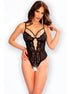 CHILIROSE - CR 4689 BODYSUIT CROTCHLESS BLACK S