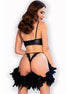 CHILIROSE - CR 4687 SET TWO PIECES CROTCHLESS BLACK M