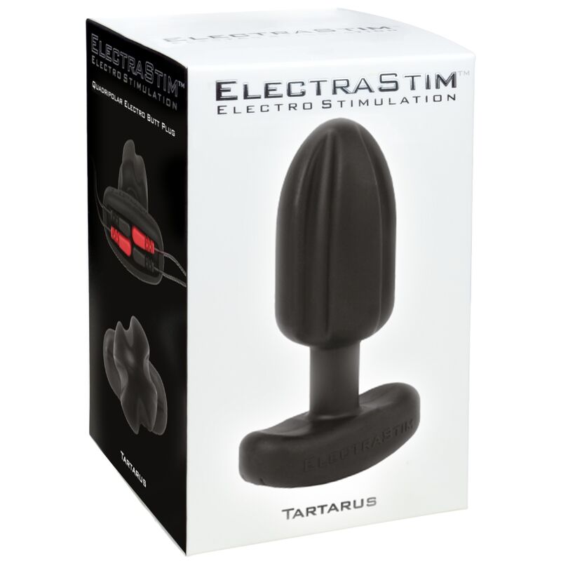 ELECTRASTIM - TARTARUS ANALPLUG QUADRIPOLAR SILIKON SCHWARZ