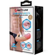 PRETTY LOVE - MAVIS HARNESS UNIVERSAL BRIEFS MIT Wellness-Gerät 19 CM NATUR