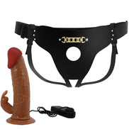 PRETTY LOVE - MARION HARNESS UNIVERSALBRIEFS MIT VIBRATION Wellness-Gerät 19 CM BRAUN