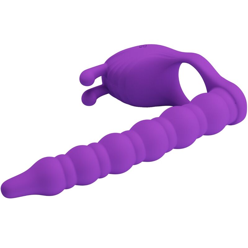 PRETTY LOVE - BLACKNEY PENISRING MIT LILA Sensory Device PLUG