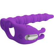 PRETTY LOVE - BLACKNEY PENISRING MIT LILA Sensory Device PLUG