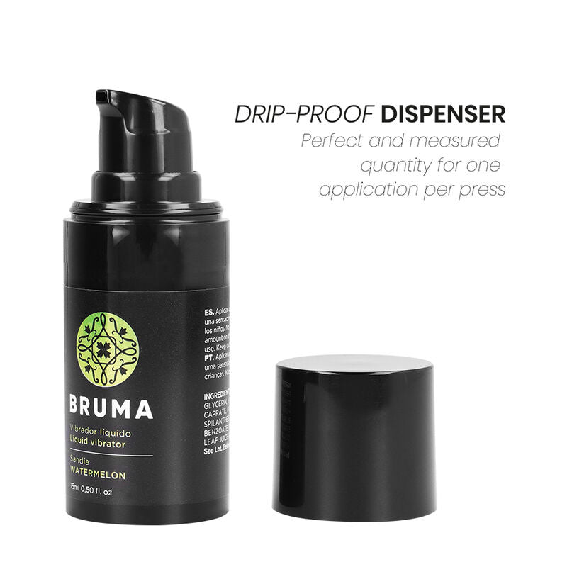 BRUMA - Flüssiges sensorisches Gerät ULTRA GLEITENDE WASSERMELONE 15 ML
