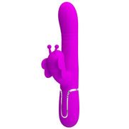 PRETTY LOVE - MULTIFUNKTIONS-RABBIT Sensorisches Gerät 4 IN 1 BUTTERFLY FUCHSIA
